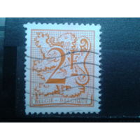 Бельгия 1978 Стандарт, геральдический лев 2 франка