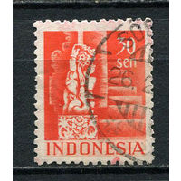 Индонезия - 1949 - Архитектура 30S - [Mi.27C] - 1 марка. Гашеная.  (Лот 54EZ)-T25P5