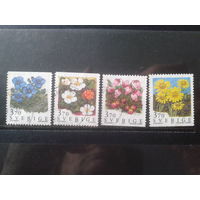 Швеция 1995 Цветы Полная серия