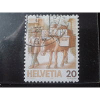 Швейцария 1987 Стандарт, почтовый транспорт 20с