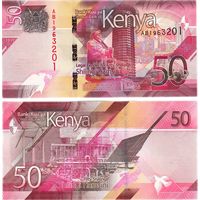Кения 50 шиллингов 2019 год  UNC