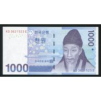 Южная Корея 1000 вон 2007 г. P54. Серия KD. UNC