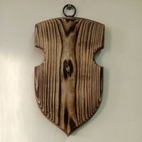 Настенный щит, для панно, брашированное дерево.