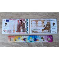 Сувенирные банкноты 10 евро 10шт.