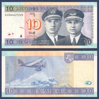 Литва, 10 лит 2007 г., P-68, UNC-