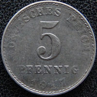 YS: Германия, 5 пфеннигов 1917A, KM# 19