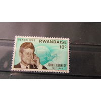 Руанда 1965г. 2-я годовщина смерти Джона Ф. Кеннеди, 1917-1963 **