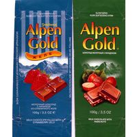 Упаковка шоколада Альпен Гольд 2001-2009