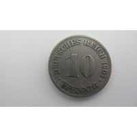 Германия 10 пфеннигов 1901 D  ( ОЧЕНЬ редкий монетный двор )