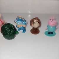 Киндер Акула, Маша и медведь, свинка Пеппа, игрушка с Чупа чупс- Санта клаус