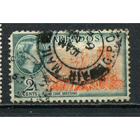 Британские колонии - Барбадос - 1953/1957 - Королева Елизавета II и местные виды 2С - [Mi.204] - 1 марка. Гашеная.  (Лот 59DQ)