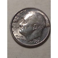 10 цент США 1991д