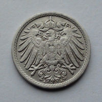 Германия - Германская империя 5 пфеннигов. 1913. A