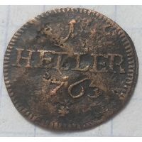 Саксен-Гильдбурггаузен 1 геллер, 1763     ( 8-5-7 )