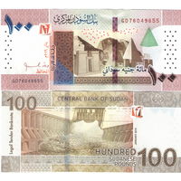 Судан 100 фунтов 2019  год UNC