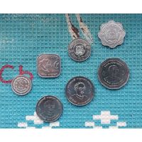Бангладеш набор монет 1, 10, 25, 50 пойша; 1, 2, 5 така, UNC