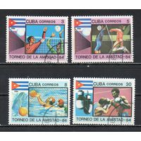 Товарищеские встречи социалистических стран Куба 1984 год серия из 4-х марок