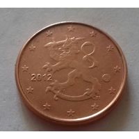1 евроцент, Финляндия 2012 г., AU
