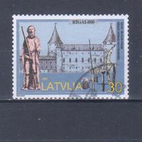 [2430] Латвия 1997. Культура.Архитектура.30с. Гашеная марка.