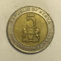 Кения 5 шиллингов, 1997
