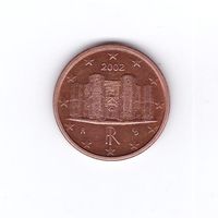 1 евроцент Италия 2002 г. Возможен обмен