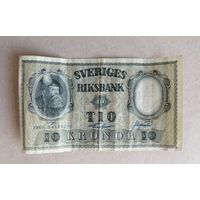 Банкнота 10 крон, 1960г, Швеция (N04188255)