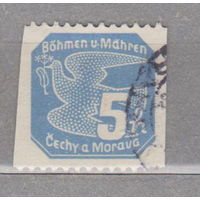 Германия Рейх  Протекторат Богемия и Моравия    Знаки оплаты за газеты 1939 год лот 5