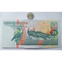 Werty71 Суринам 25 гульденов 1998 UNC банкнота Плавание