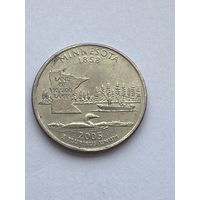 25 центов 2005 г. Миннесота, США
