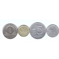 Литва набор 4 монеты