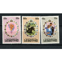 Лесото - 1981 - Свадьба принца Чарльза и леди Дианы - [Mi. 344-346] - полная серия - 3 марки. MNH.  (Лот 159AN)