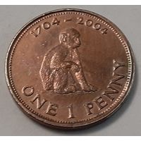 Гибралтар 1 пенни, 2004 (4-11-70)