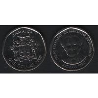 Ямайка km189 1 доллар 2008 год (нов.тип) (круг) (m104)