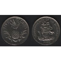 Багамы _km60 5 центов 2000(-) год (герб) (om00)
