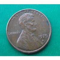 1 цент США 1975 г.в. D