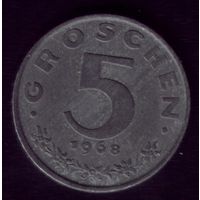 5 грошен 1968 год Австрия