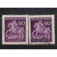 Германия Богемия и Моравия Протекторат 1943 День марки Верховой почтальон 18 век #113