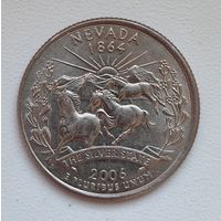 США 25 центов (квотер) 2006 г. D. Невада #103.