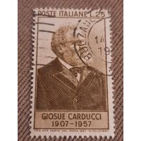 Италия 1957. Giosue Carducci 1907-1957