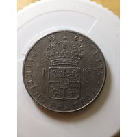 Швеция 1 крона 1969 год