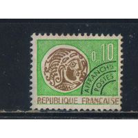 Франция Предварительное гашение 1964-9 Гальская монета Стандарт #123*