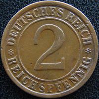 YS: Германия, 2 рейхспфеннига 1924E, KM# 38
