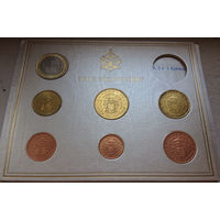 Ватикан набор 1, 2, 5, 10, 20, 50 евроцентов, 1 евро 2005 SEDE VACANTE (вакантный престол) в банковской упаковке