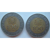 Португалия 100 эскудо 1989 г. Цена за 1 шт. (gl)