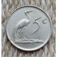 ЮАР 5 центов 1984 года, UNC. Фламинго.