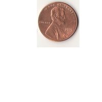 1 Цент 2019D.  1 cent USA "D" Линкольн щит на реверсе (М.Д Денвер)