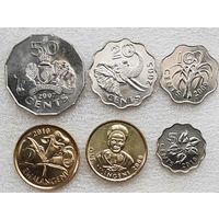 Свазиленд 5, 10, 20, 50 центов, 1, 2 лилангени 2005-2010 гг.