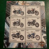 Луанда 2017. Мотоциклы Harley Davidson. Малый лист