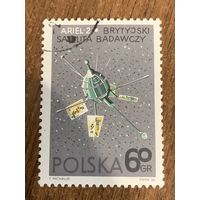 Польша 1966. Спутник Ariel 2. Марка из серии