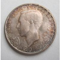 Люксембург 20 франков 1946, серебро   .31-368